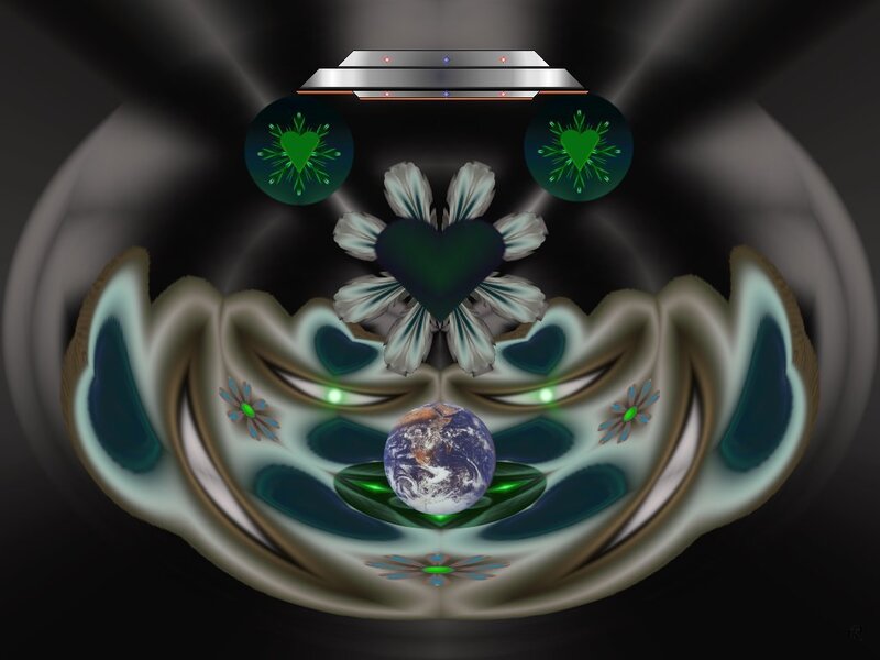 Earth in a Digital Mandala
