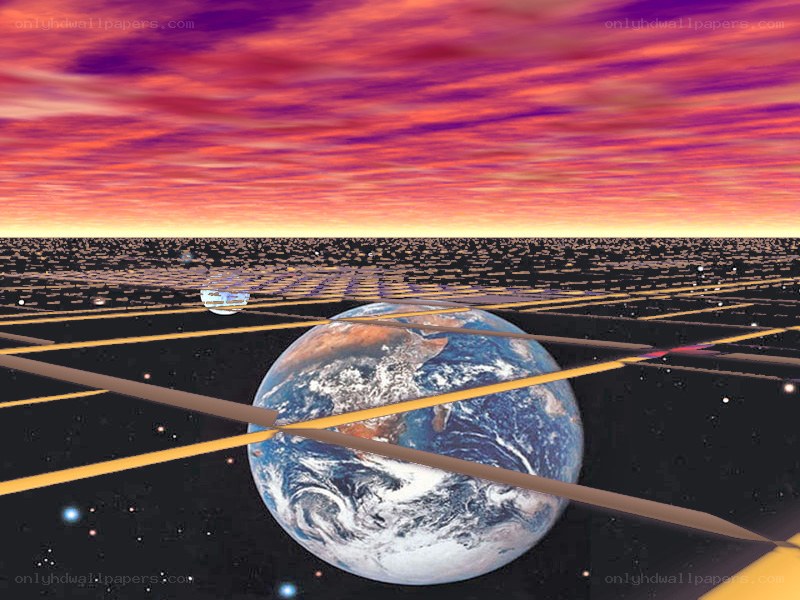 Earth in a grid universe