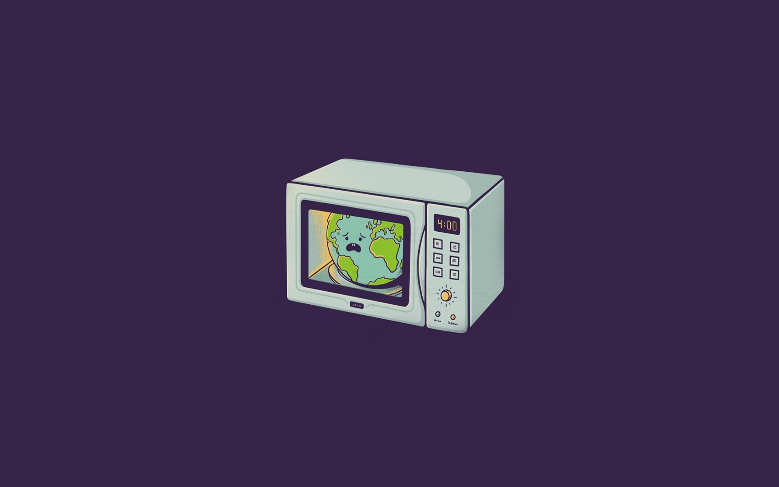 Earth in a microwave
