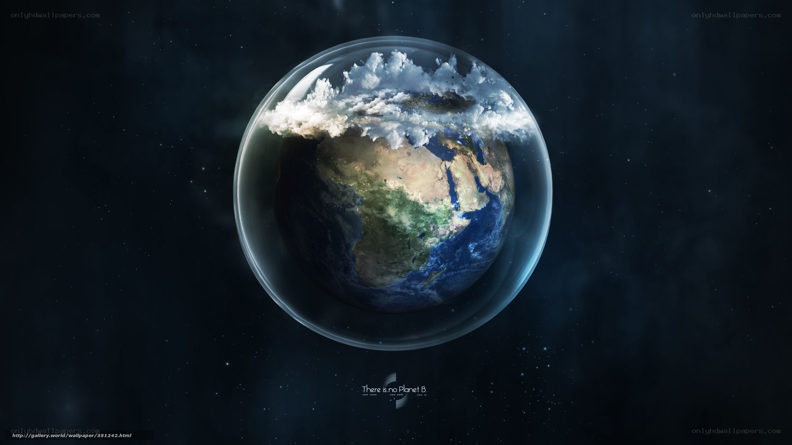 Earth in a protective bubble
