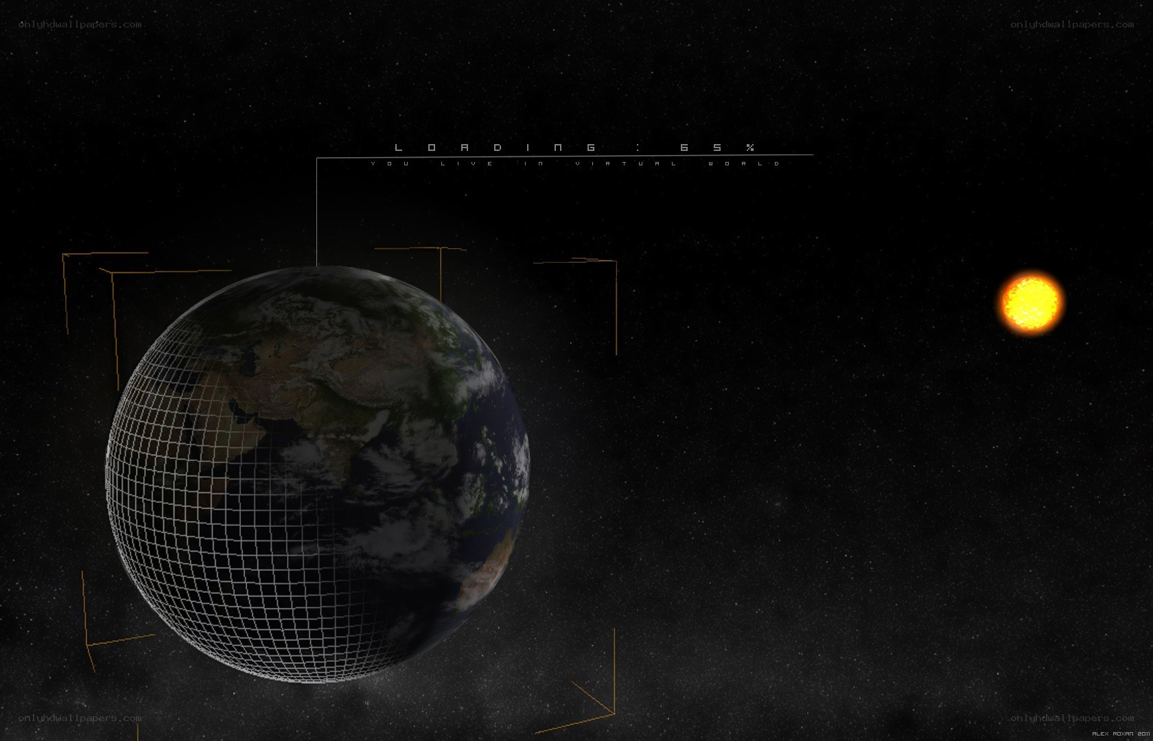Earth in a virtual world
