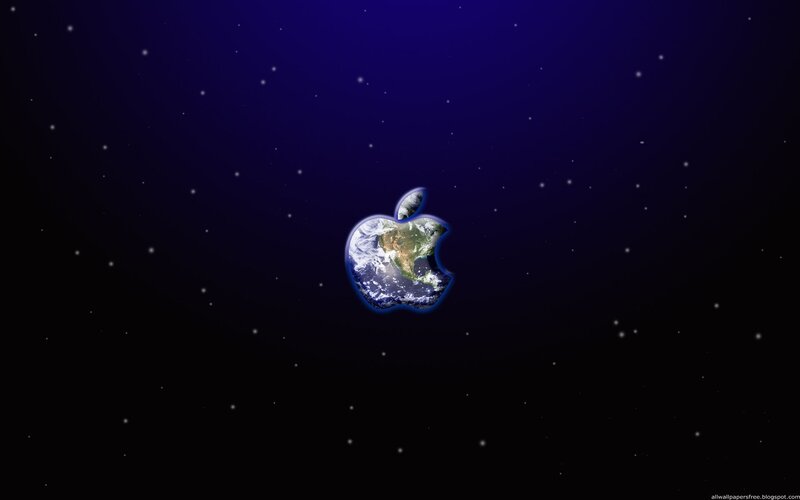 Earth in Apple logo