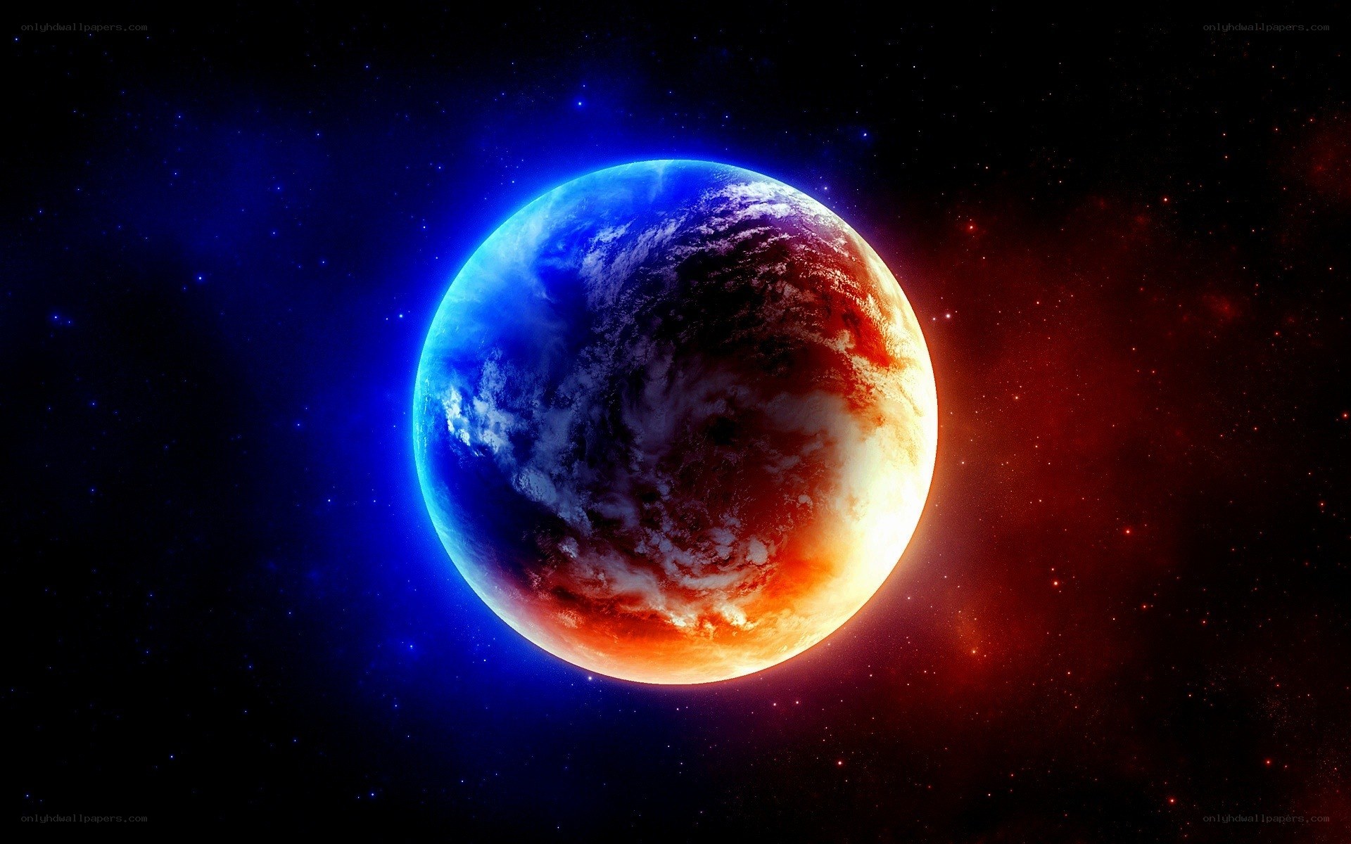 Earth in cosmic light