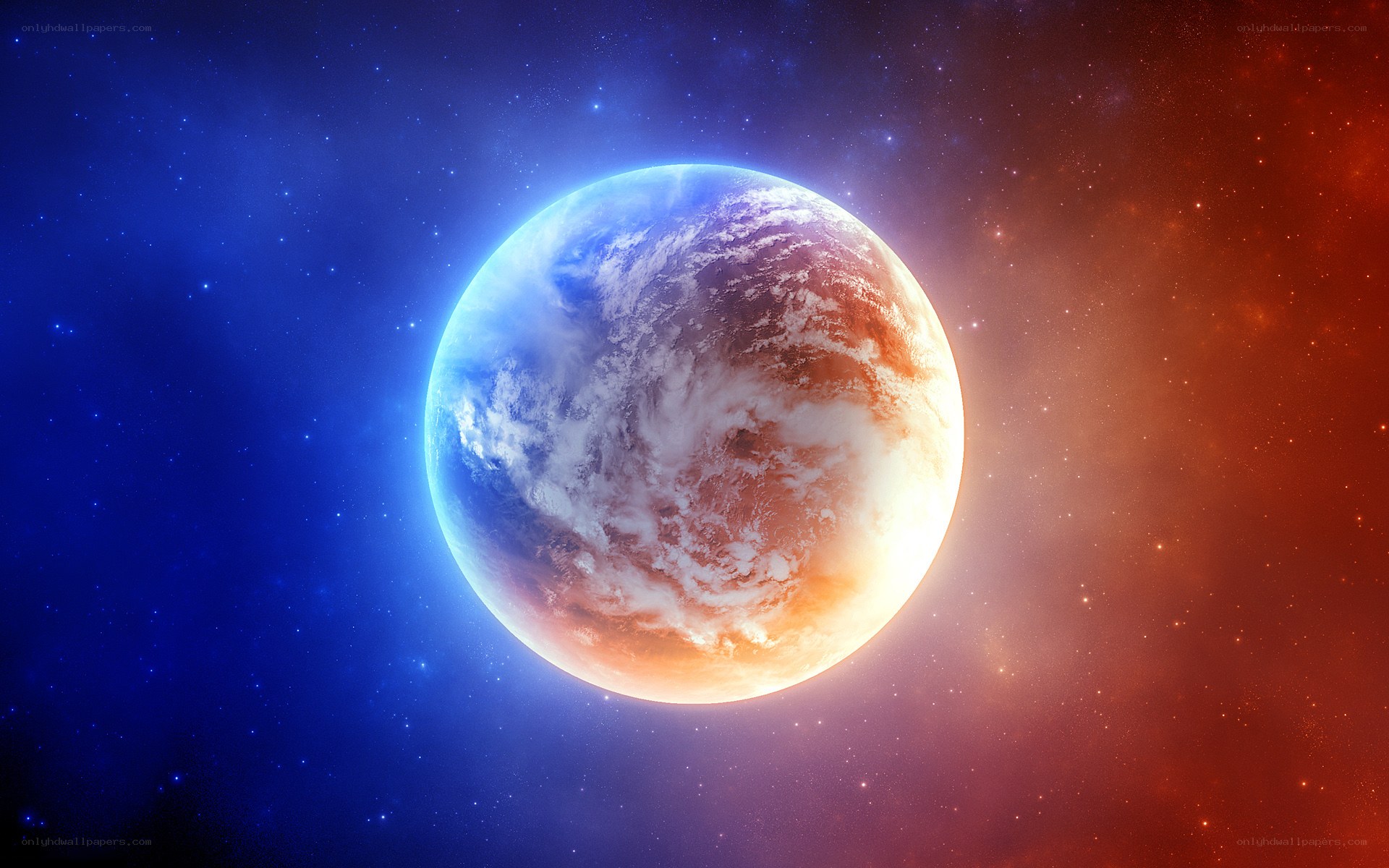 Earth in cosmic light