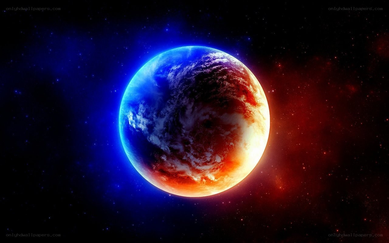 Earth in cosmic light