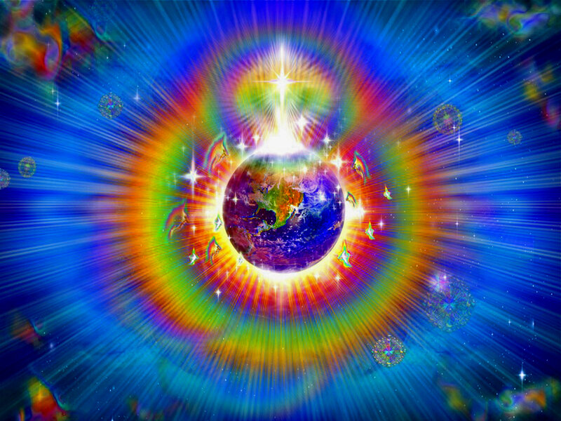 Earth in Cosmic Light — Blue