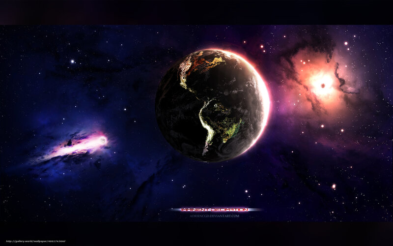 Earth in cosmic space