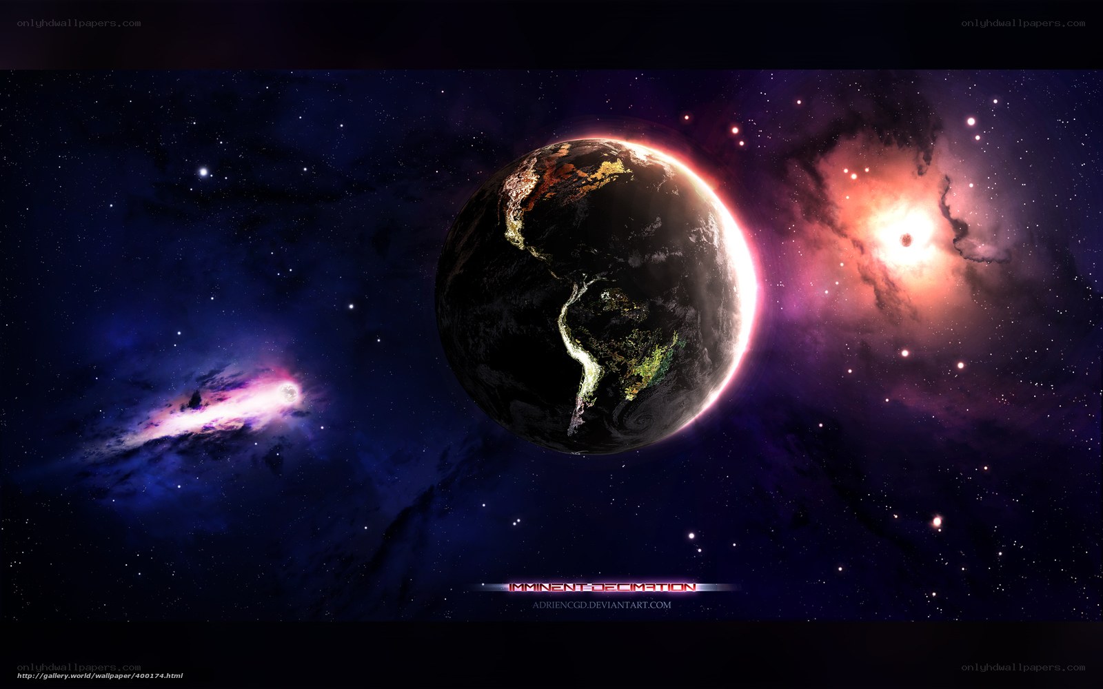 Earth in cosmic space