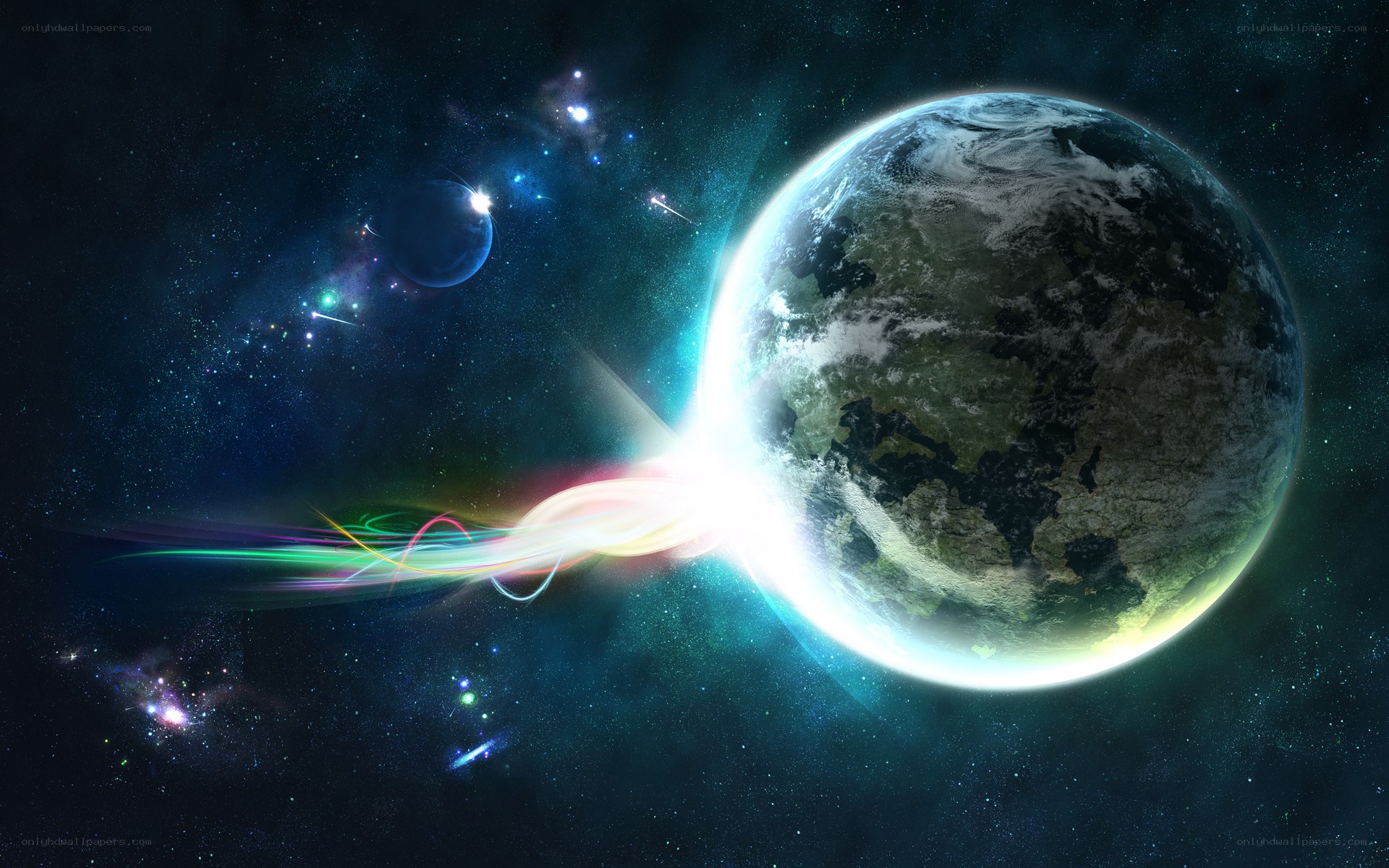 Earth in cosmic space