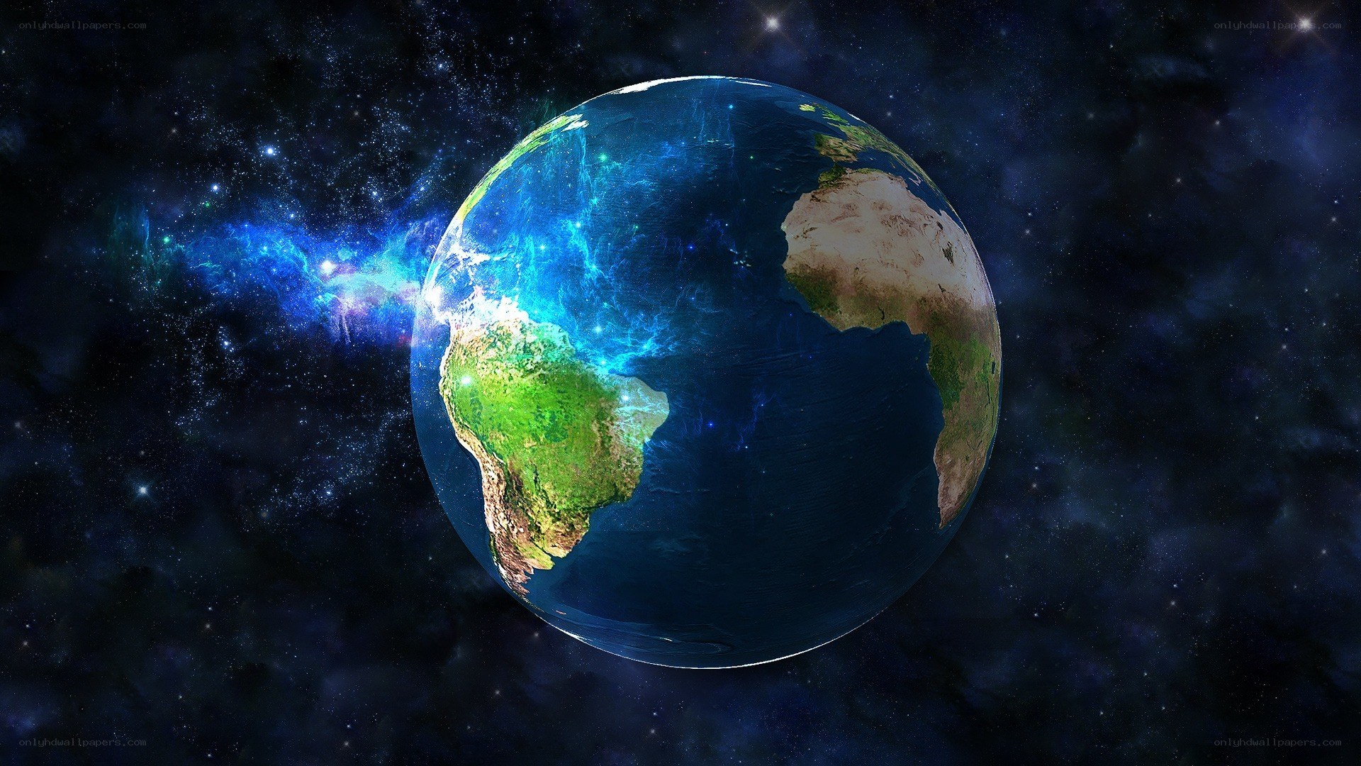 Earth in cosmic space