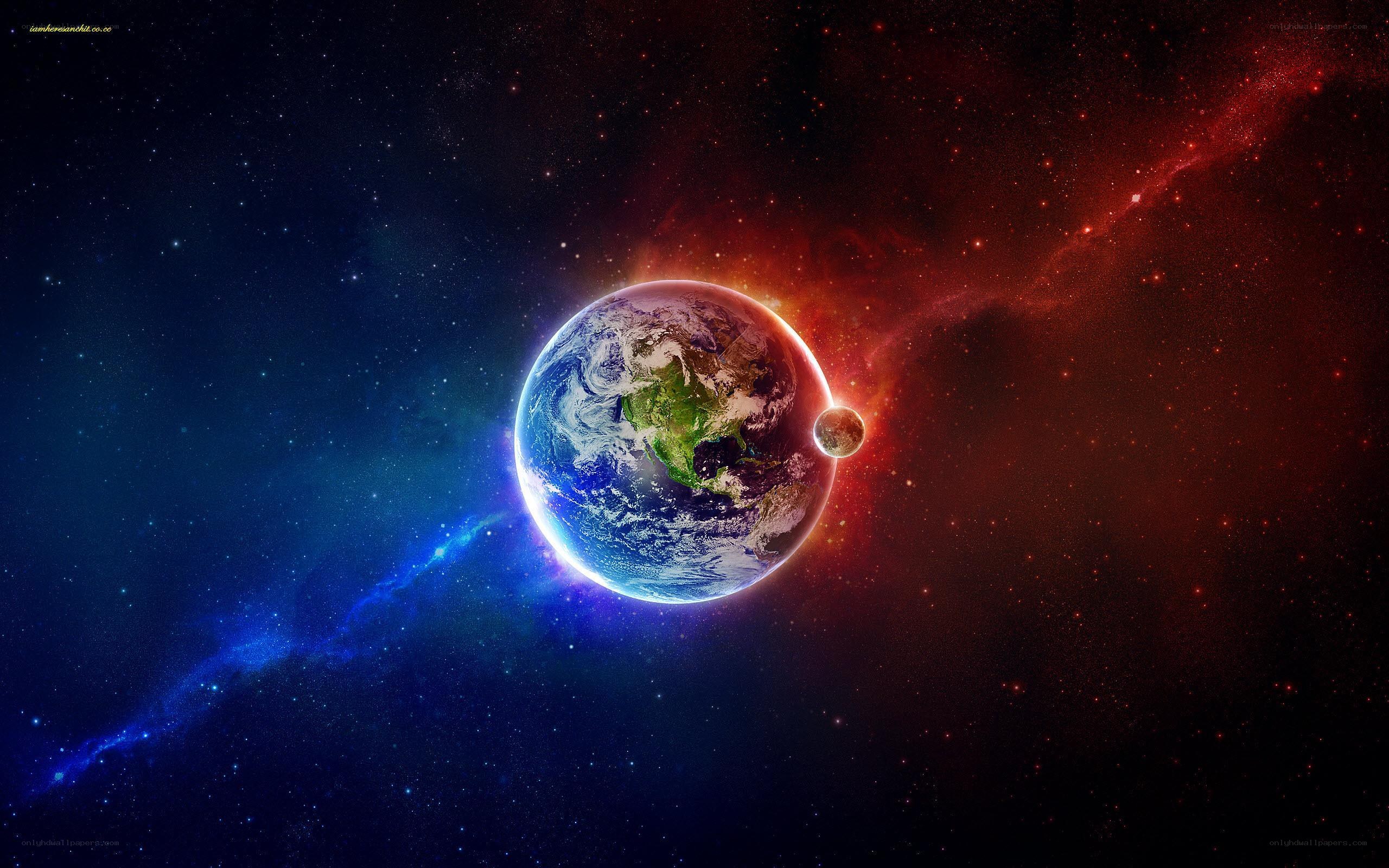 Earth in cosmic space