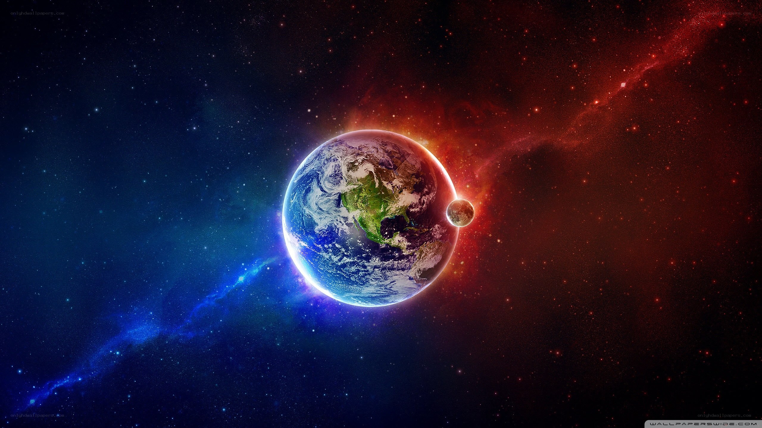 Earth in cosmic space