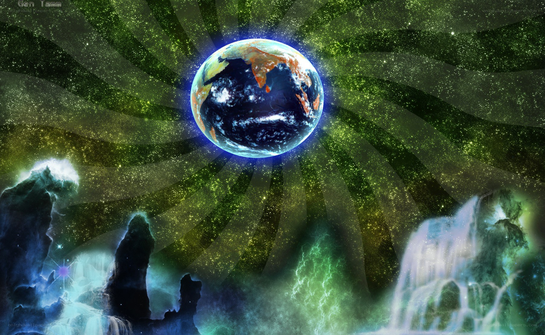 Earth in cosmic space