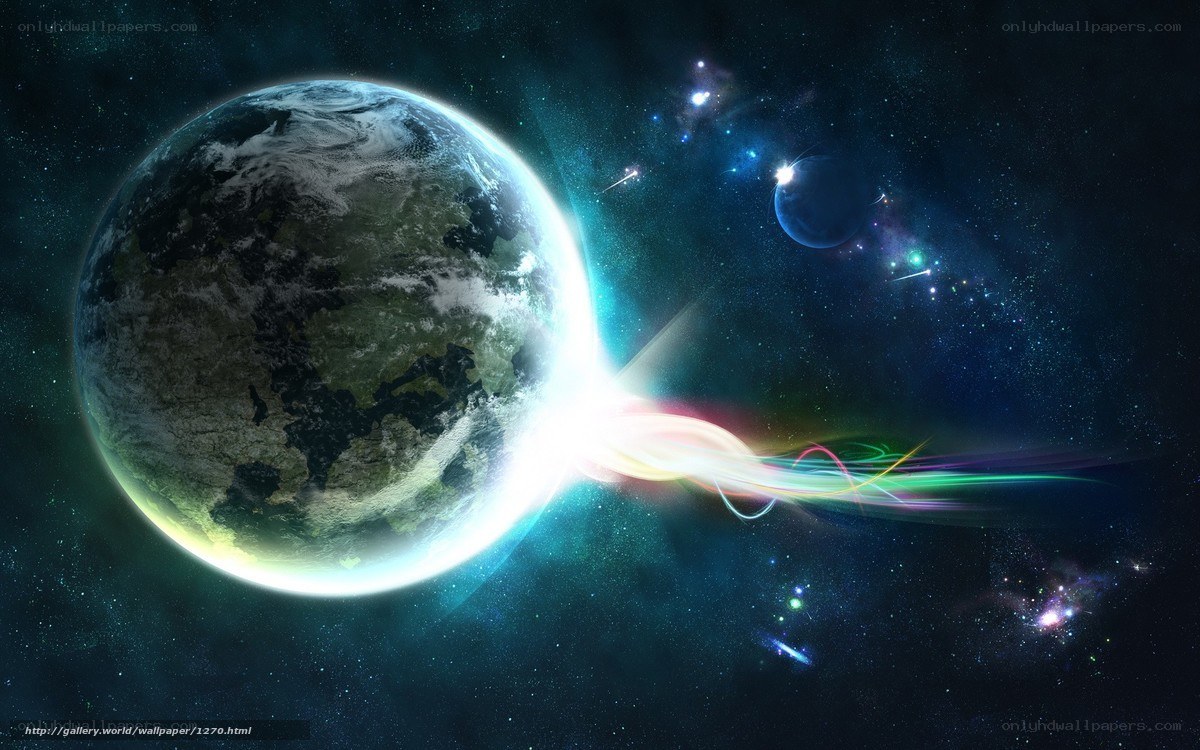Earth in cosmic space