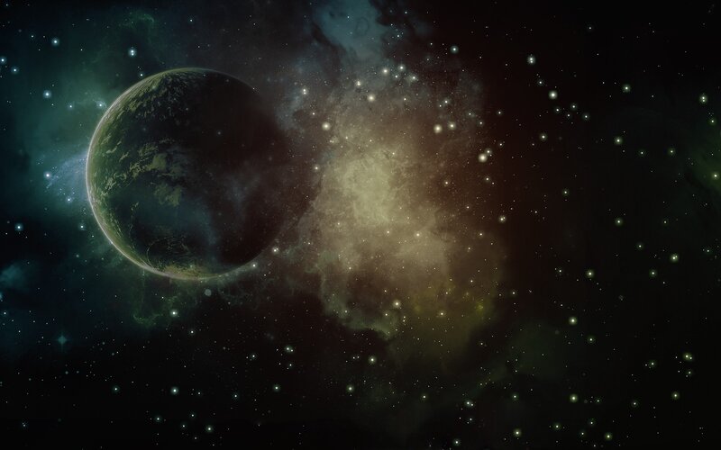 Earth in deep space