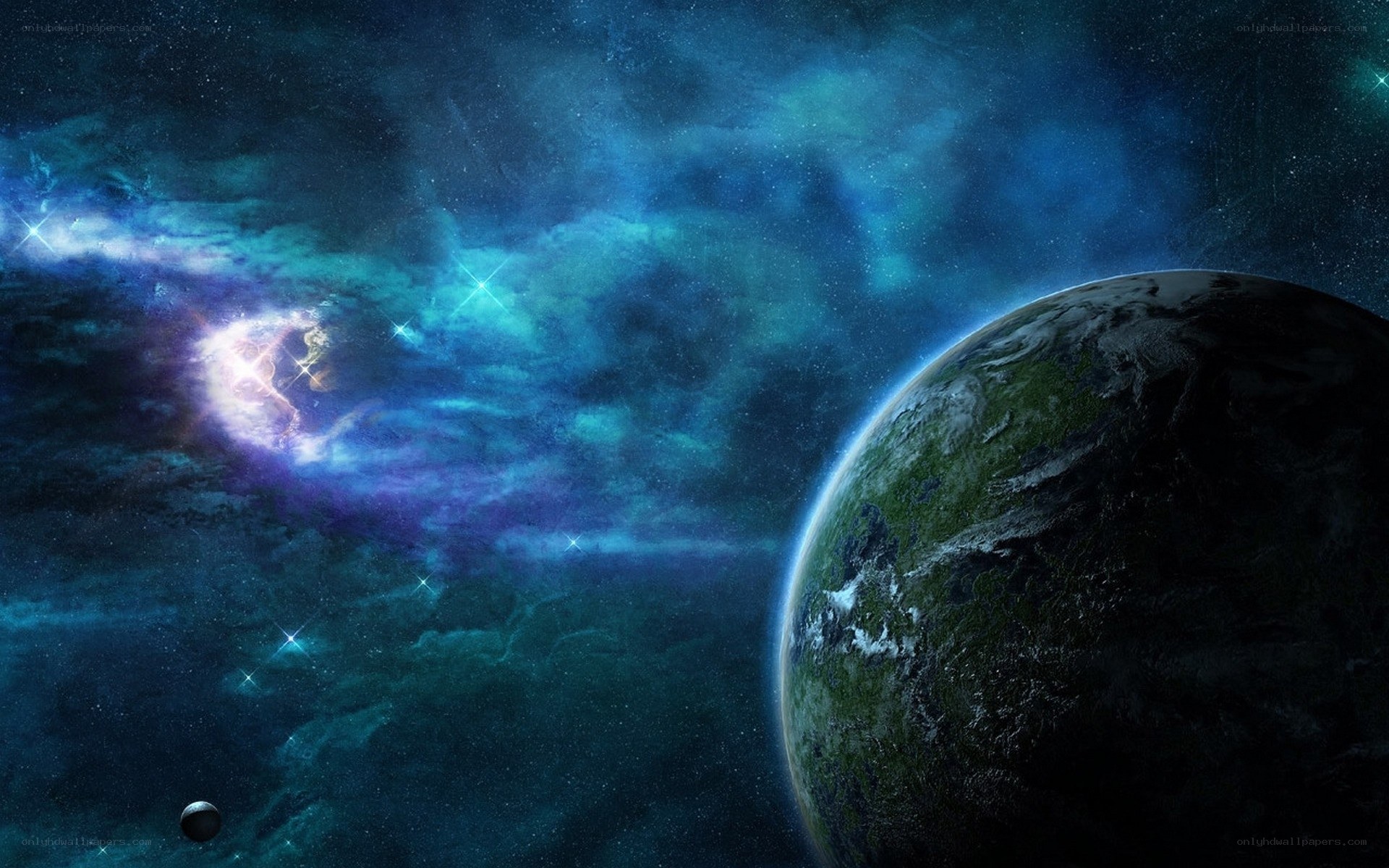 Earth in deep space
