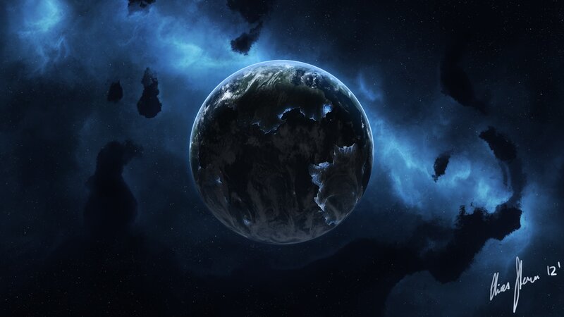 Earth in deep space