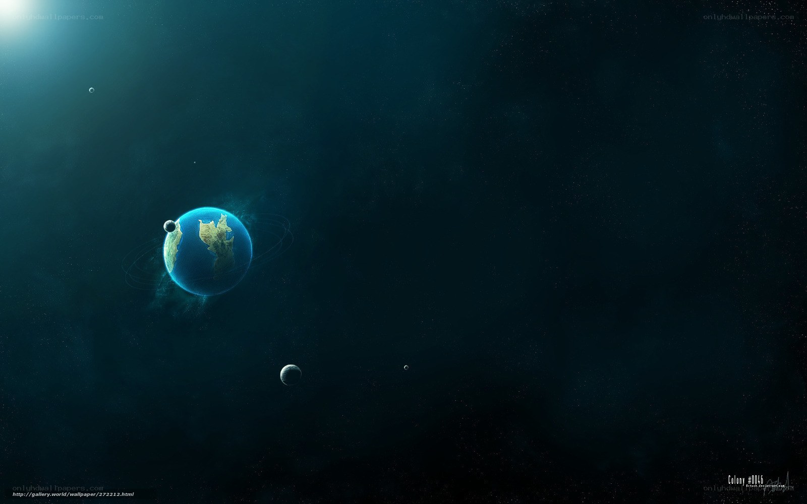 Earth in deep space
