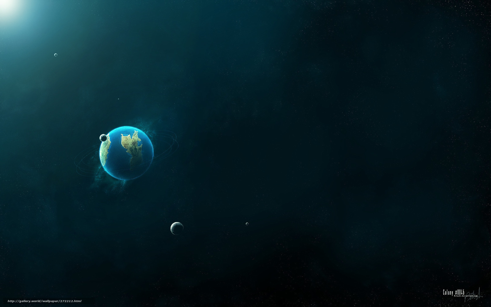 Earth in deep space