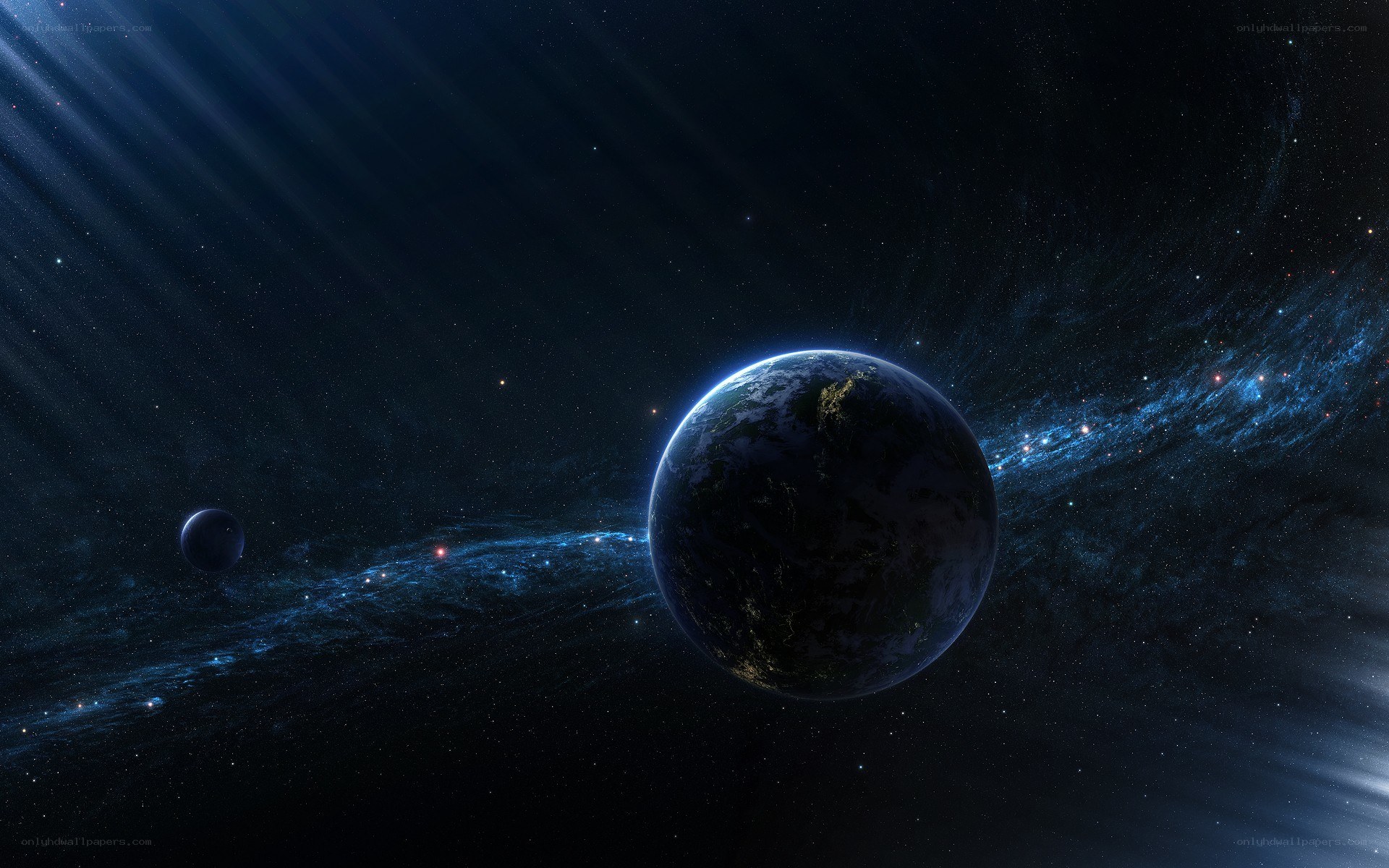 Earth in deep space