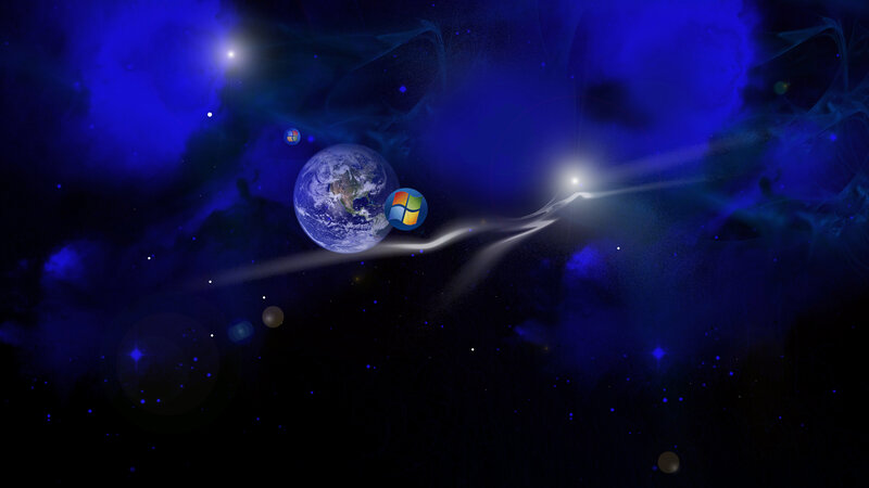 Earth in Space — Blue, Cosmic