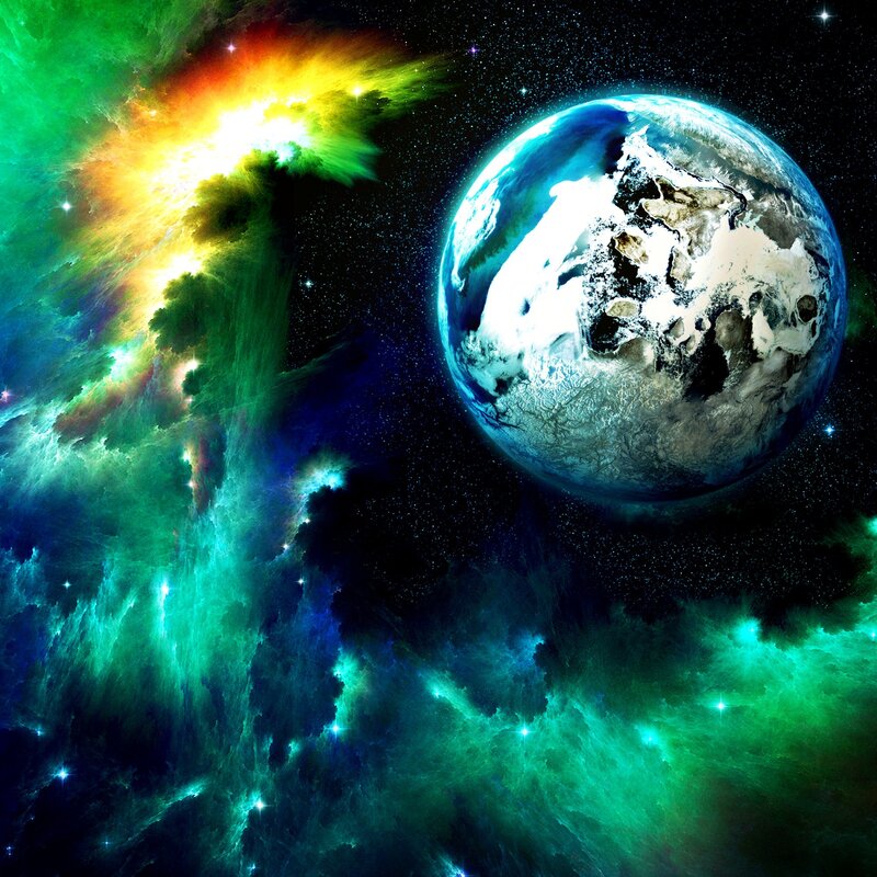 Earth in Space — Green