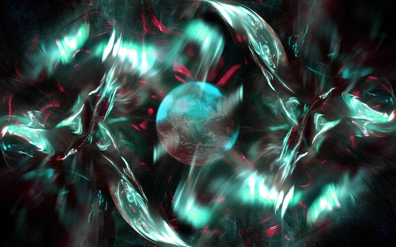 Earth in Space — Teal