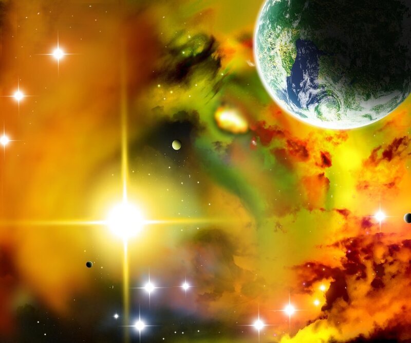 Earth in Space — Yellow