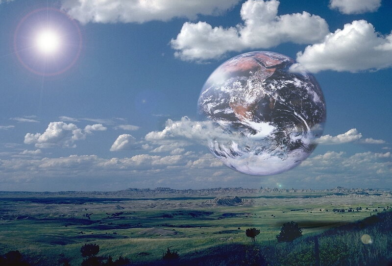 Earth in the sky