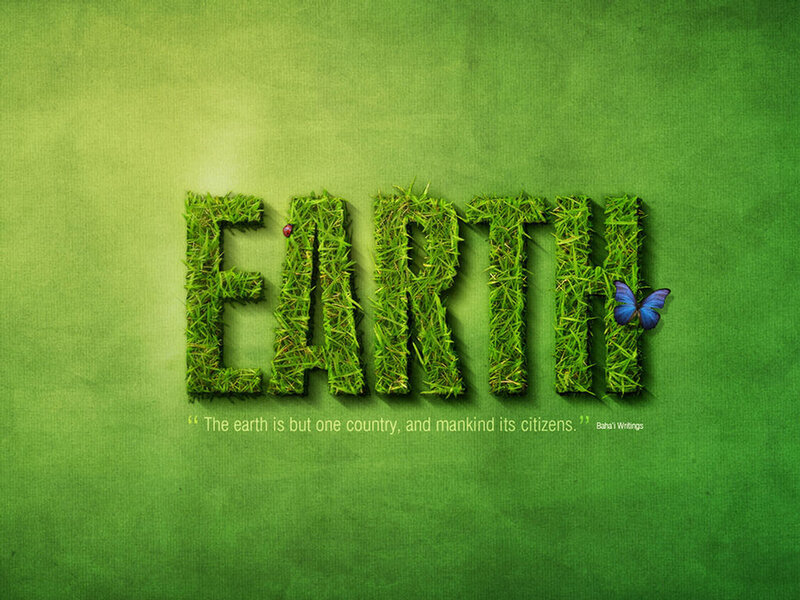 Earth made of grass