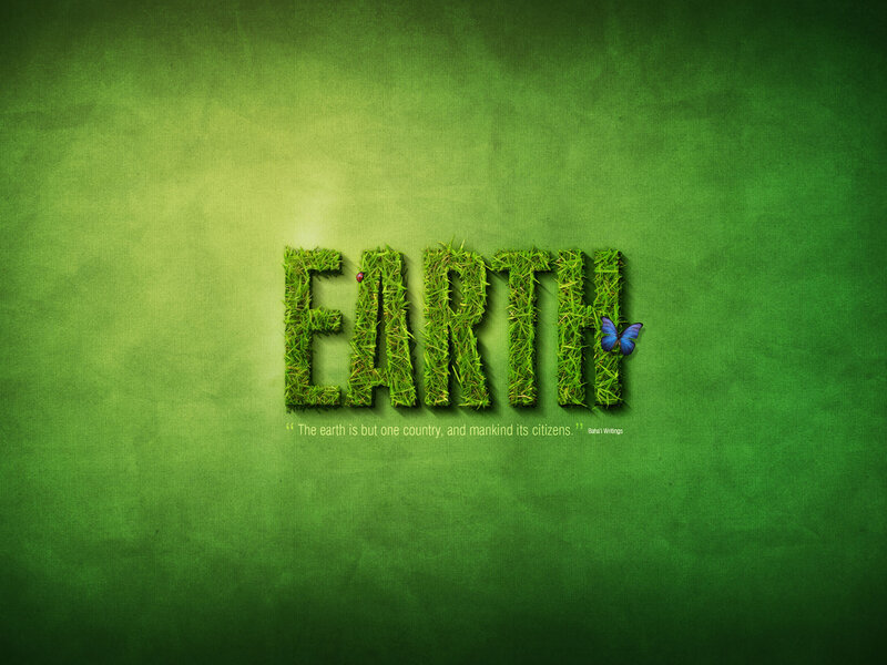 Earth made of grass