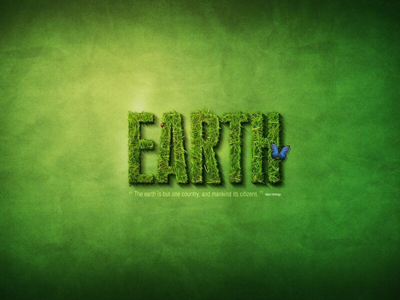 Earth made of grass