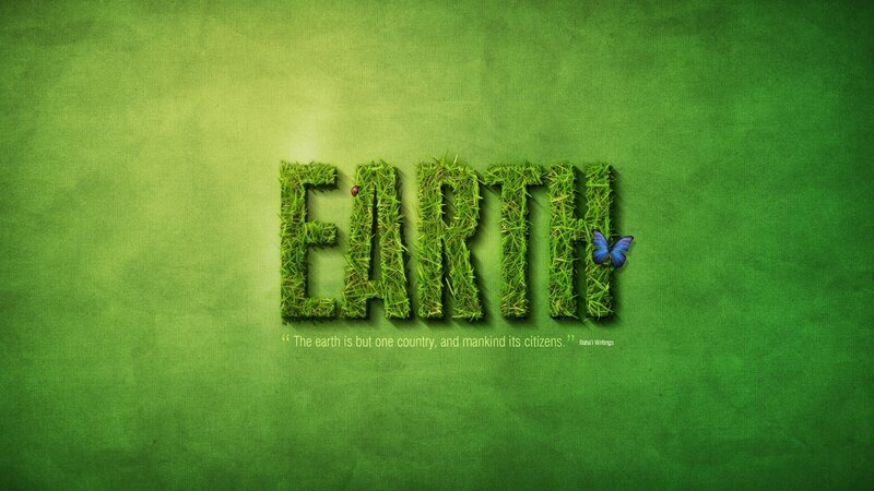 Earth made of grass