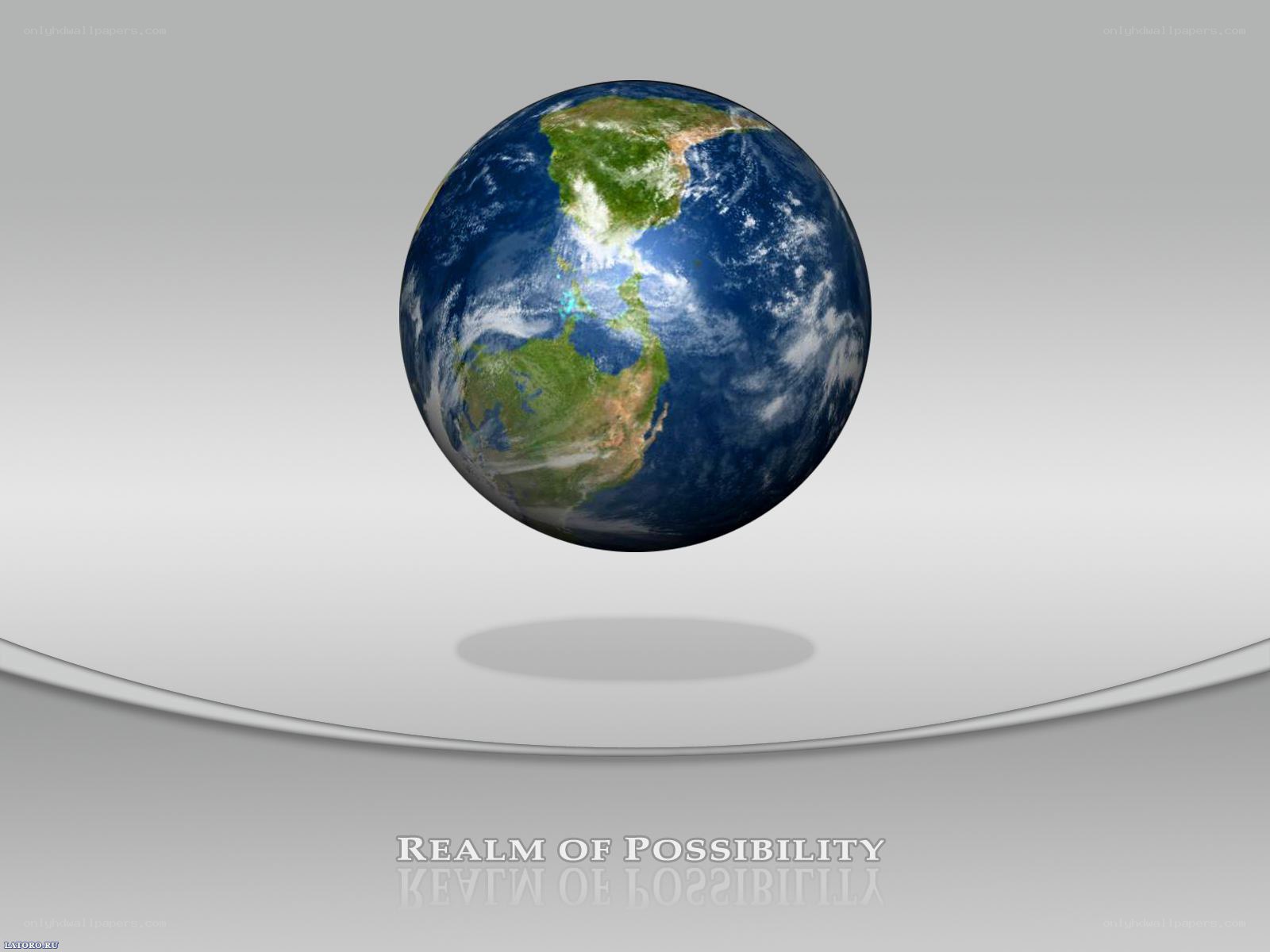 Earth on a pedestal