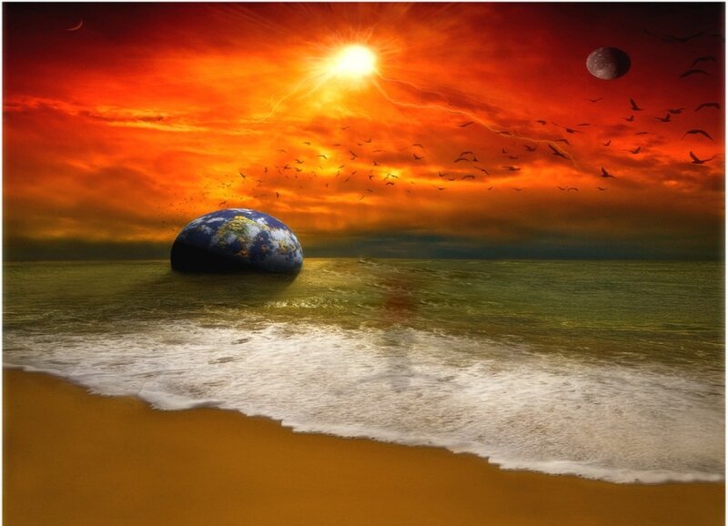 Earth on Beach
