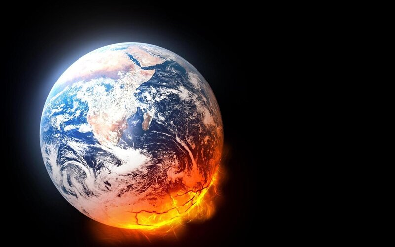 Earth on fire