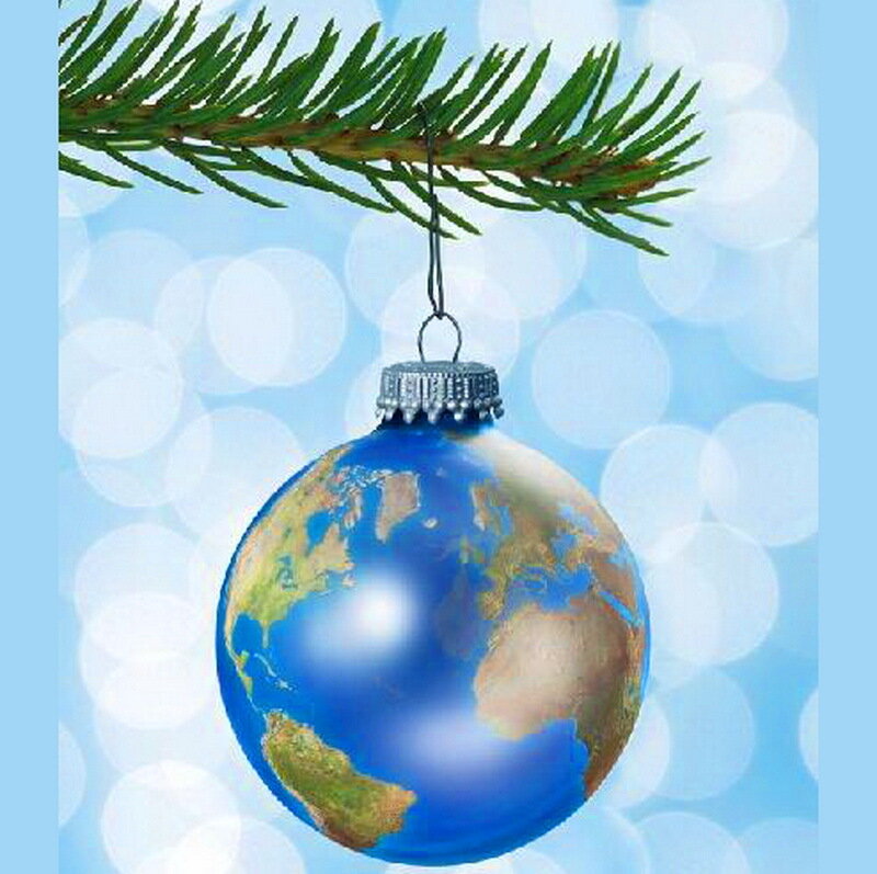 Earth Ornament on Branch