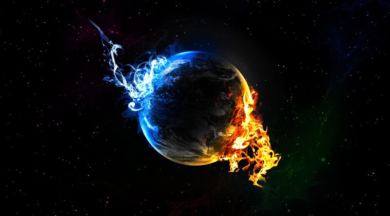 Earth Planet Burning — Black