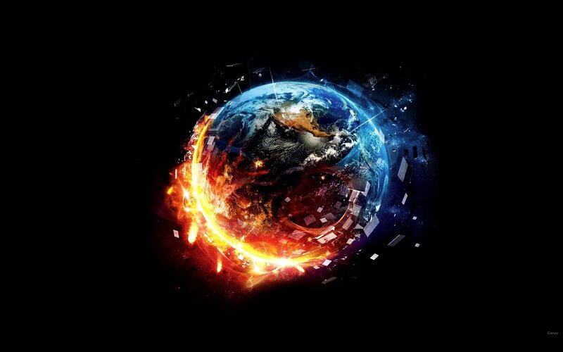 Earth Planet Explosion