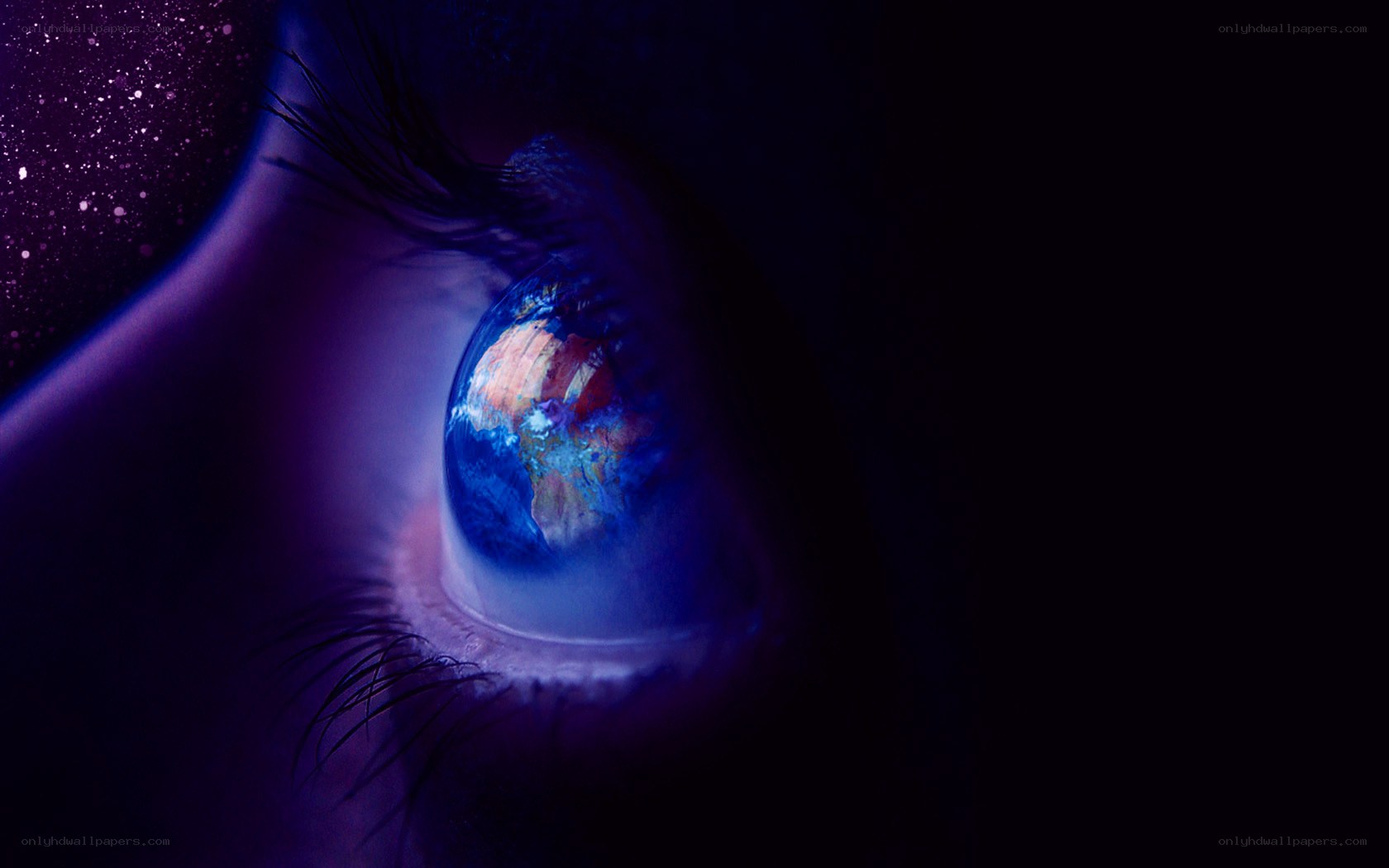 Earth reflected in an eye