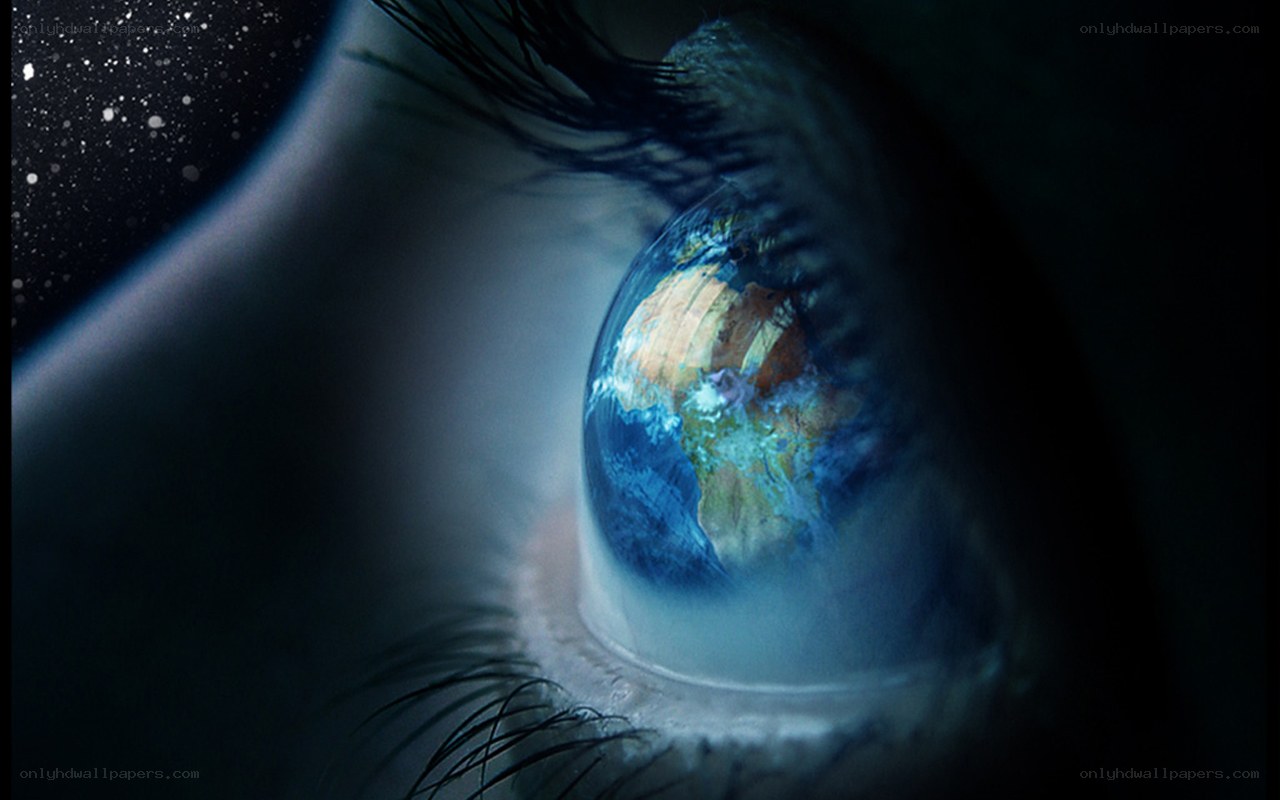 Earth reflected in an eye