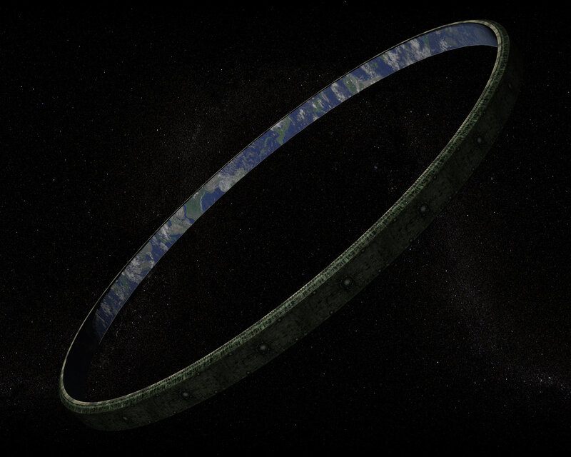 Earth ring in space