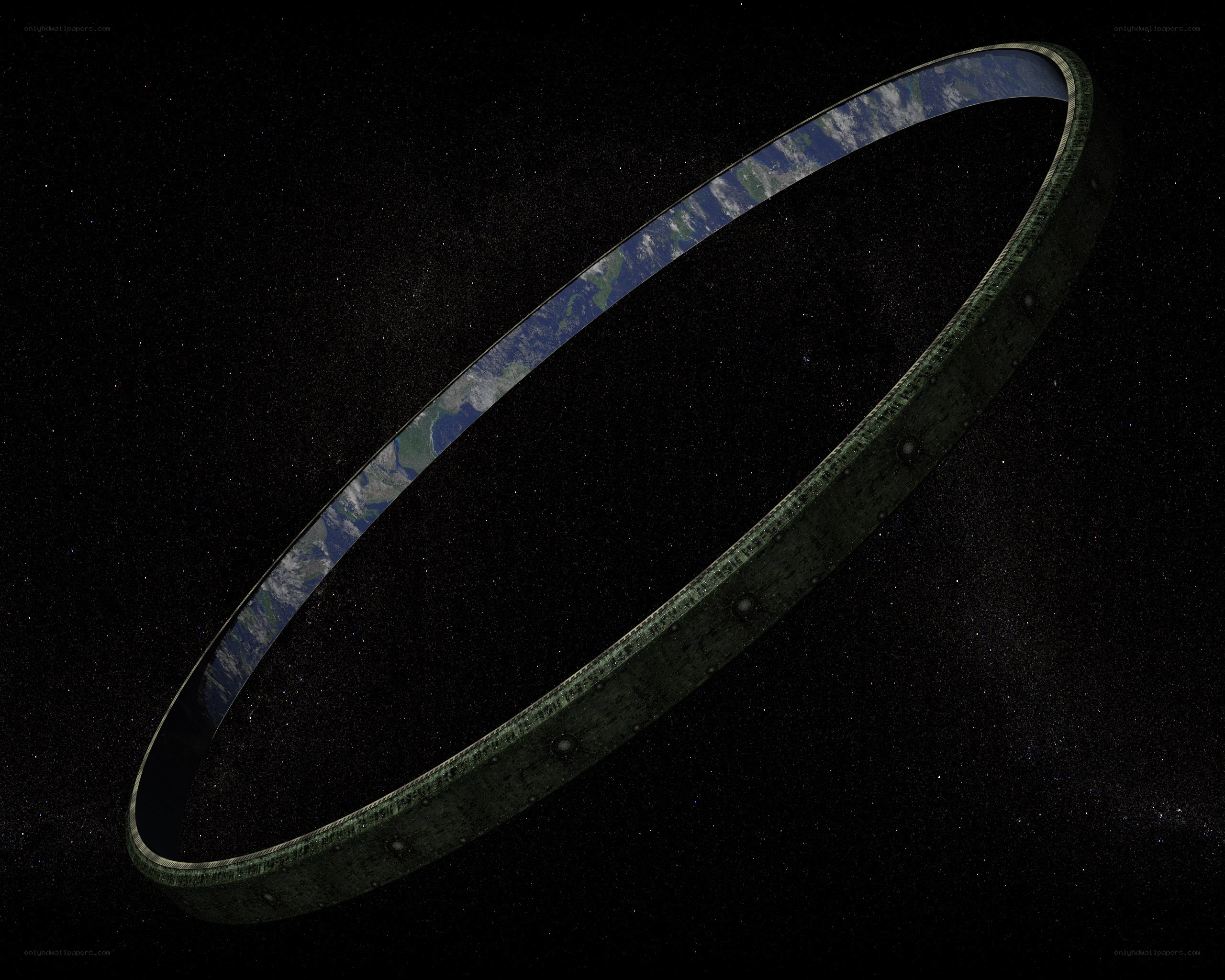 Earth ring in space