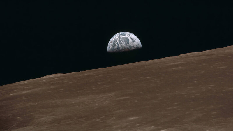 Earth Rising over Moon