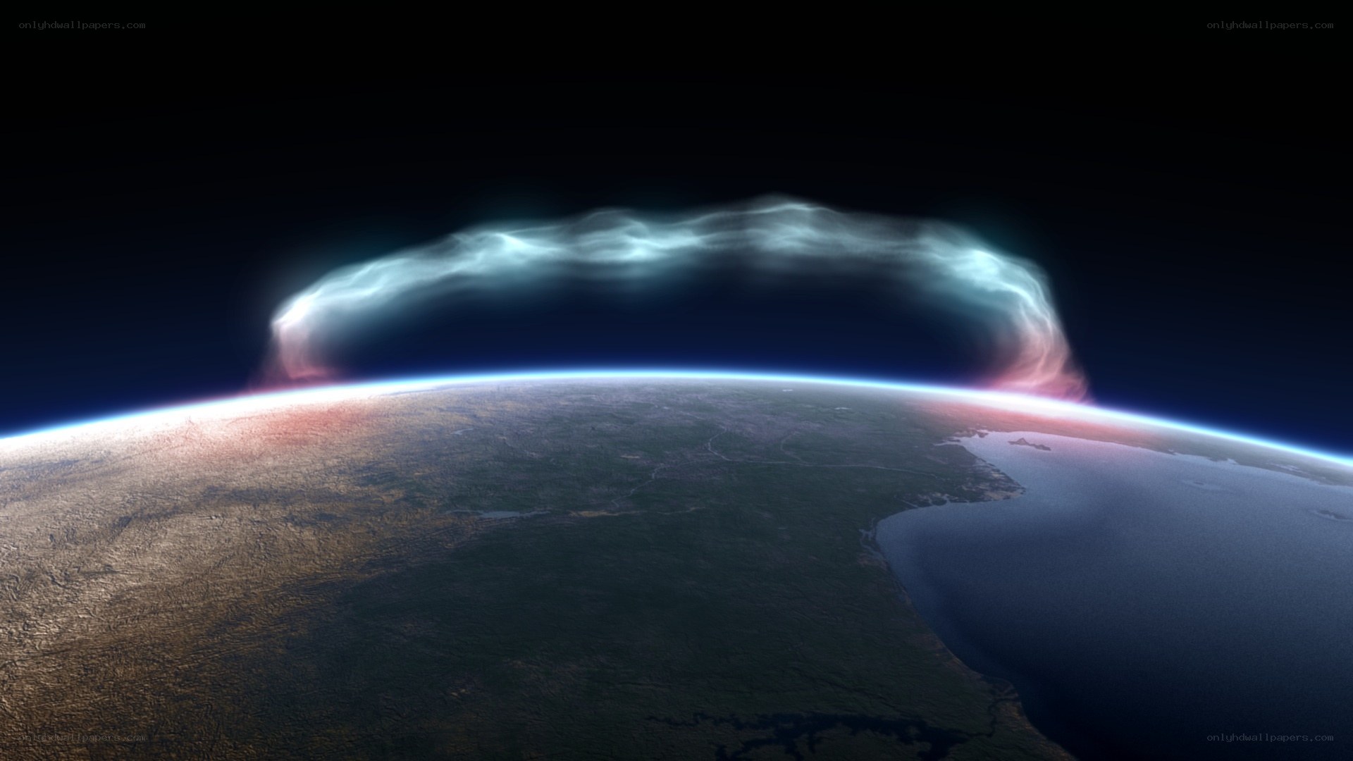 Earth's atmospheric glow