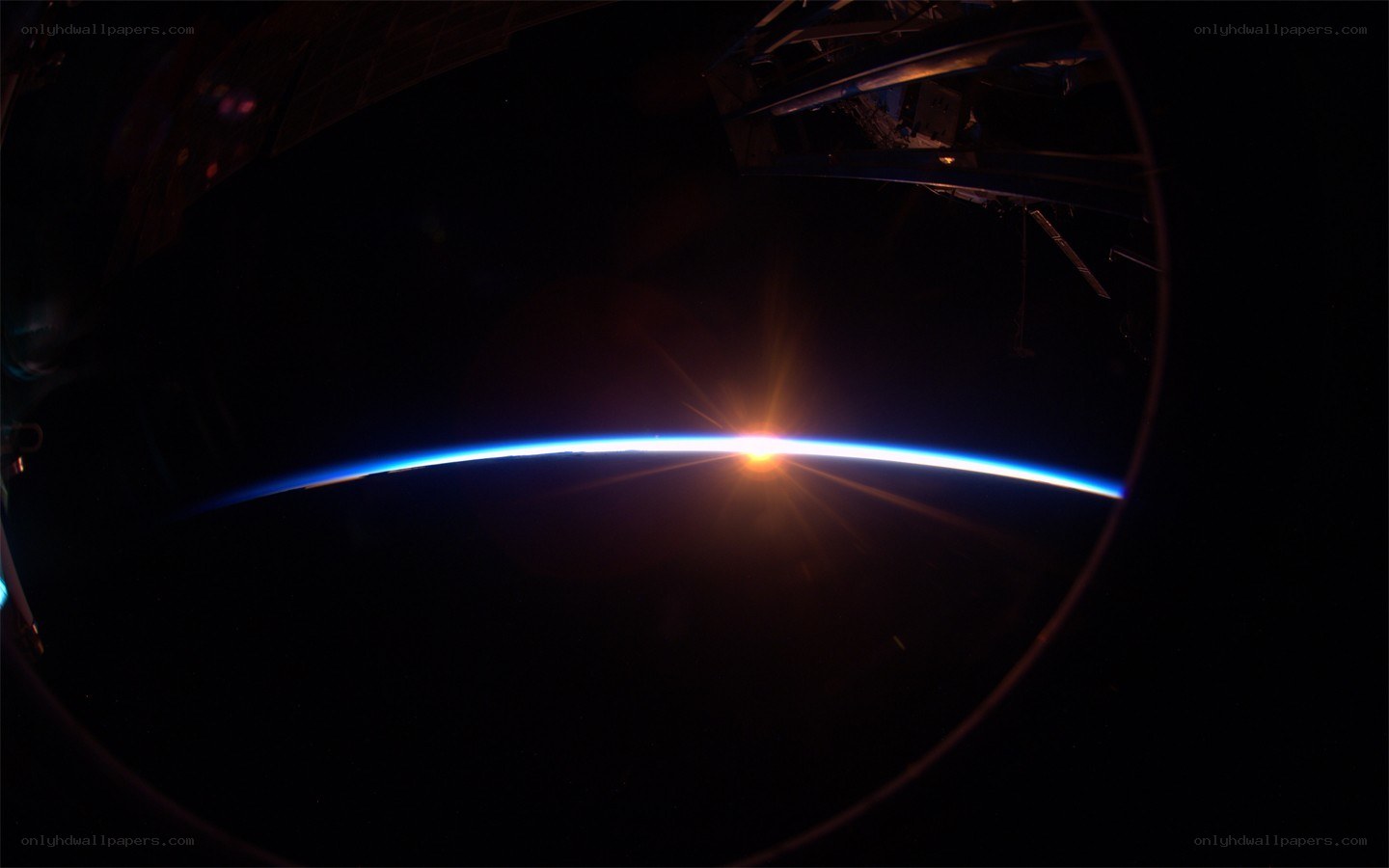 Earth's horizon from space