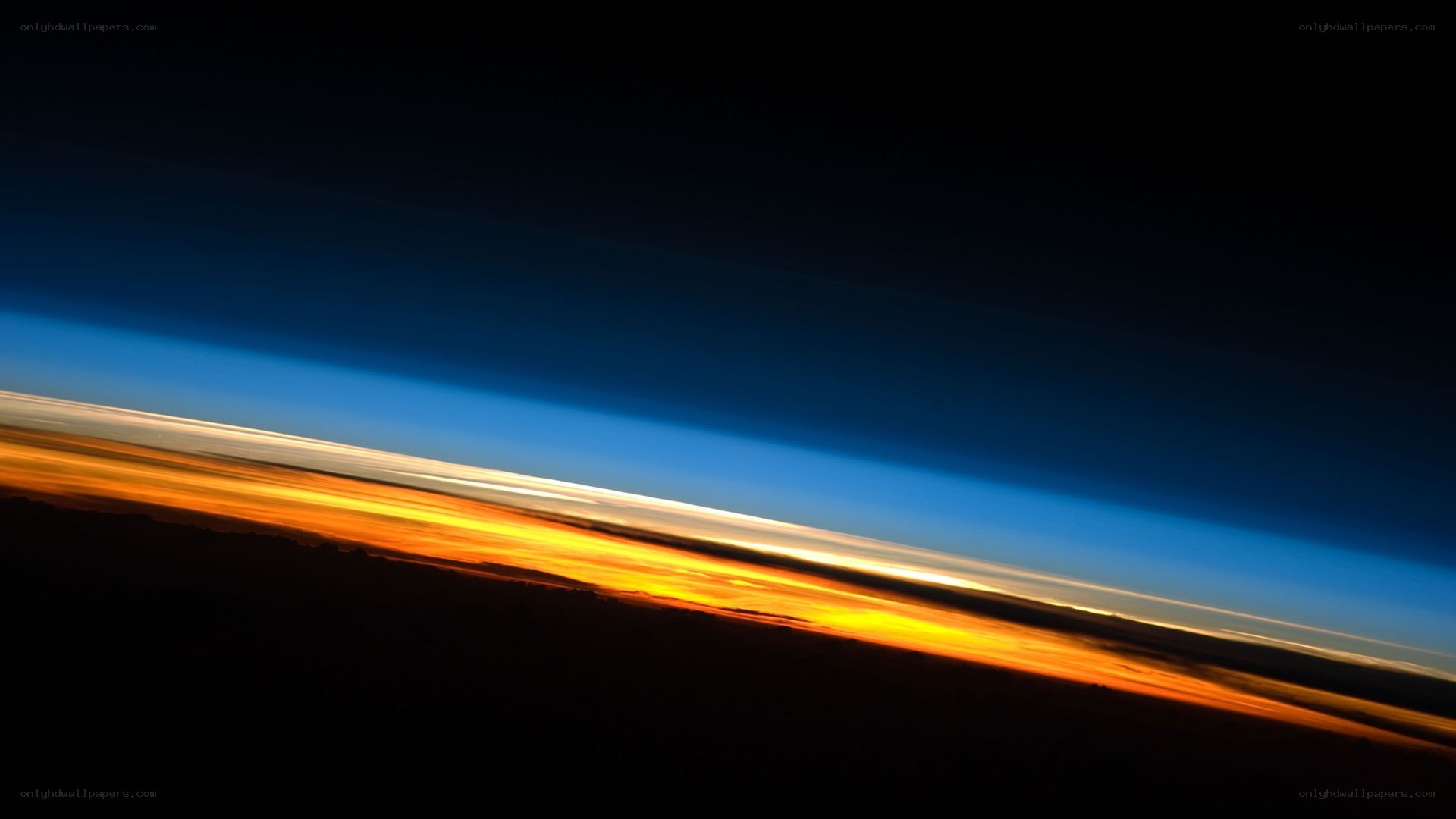 Earth's horizon from space
