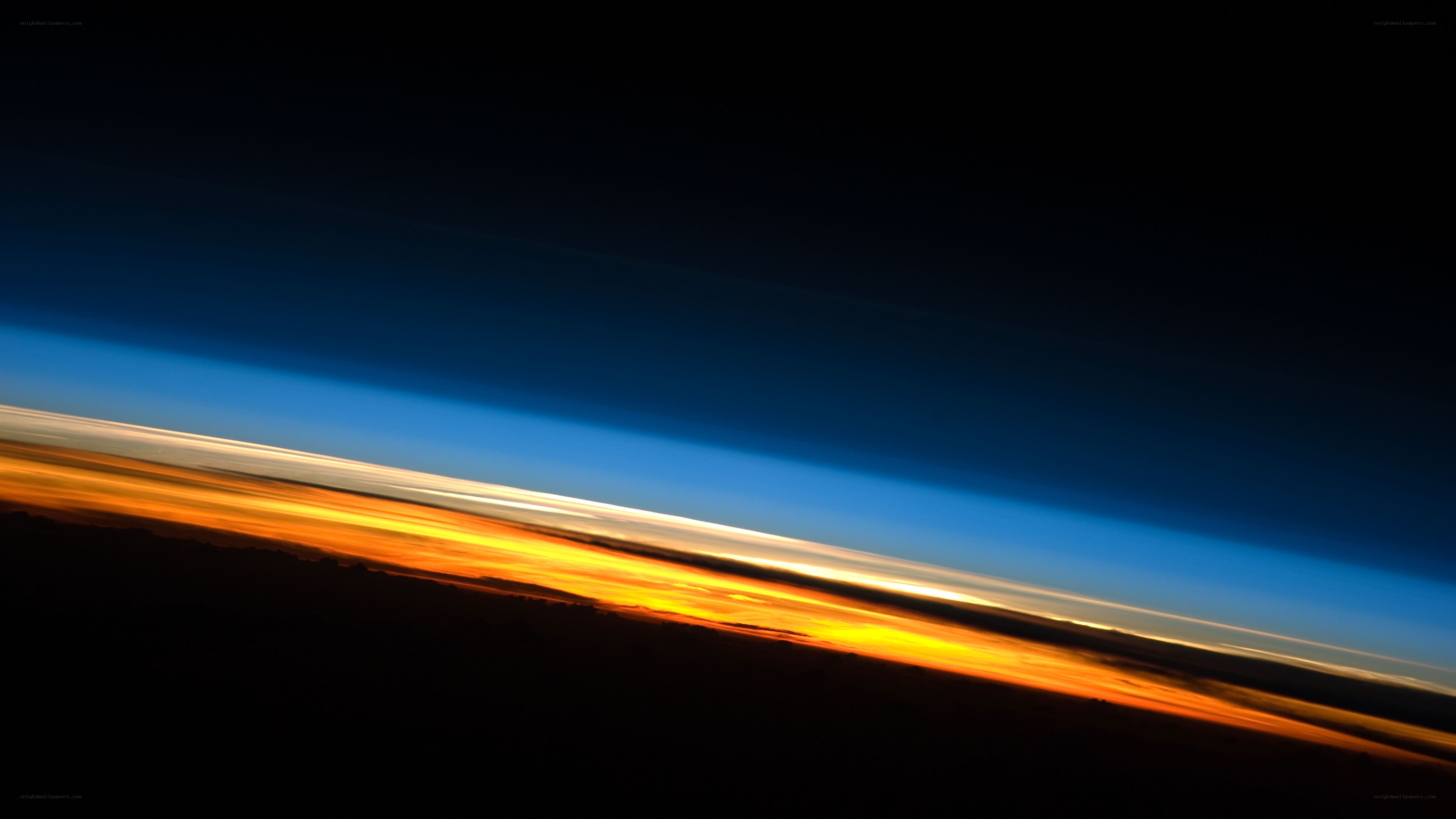 Earth's horizon from space