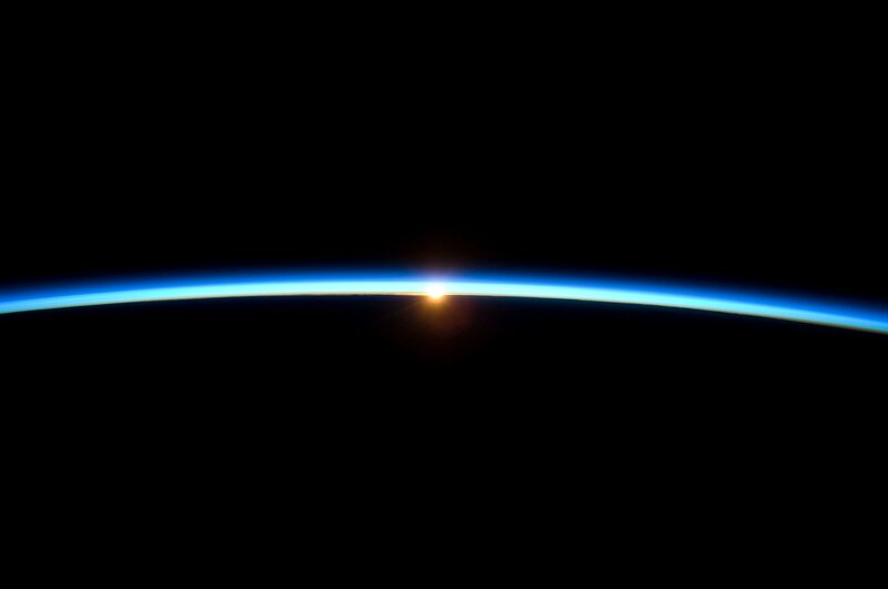 Earth's horizon from space