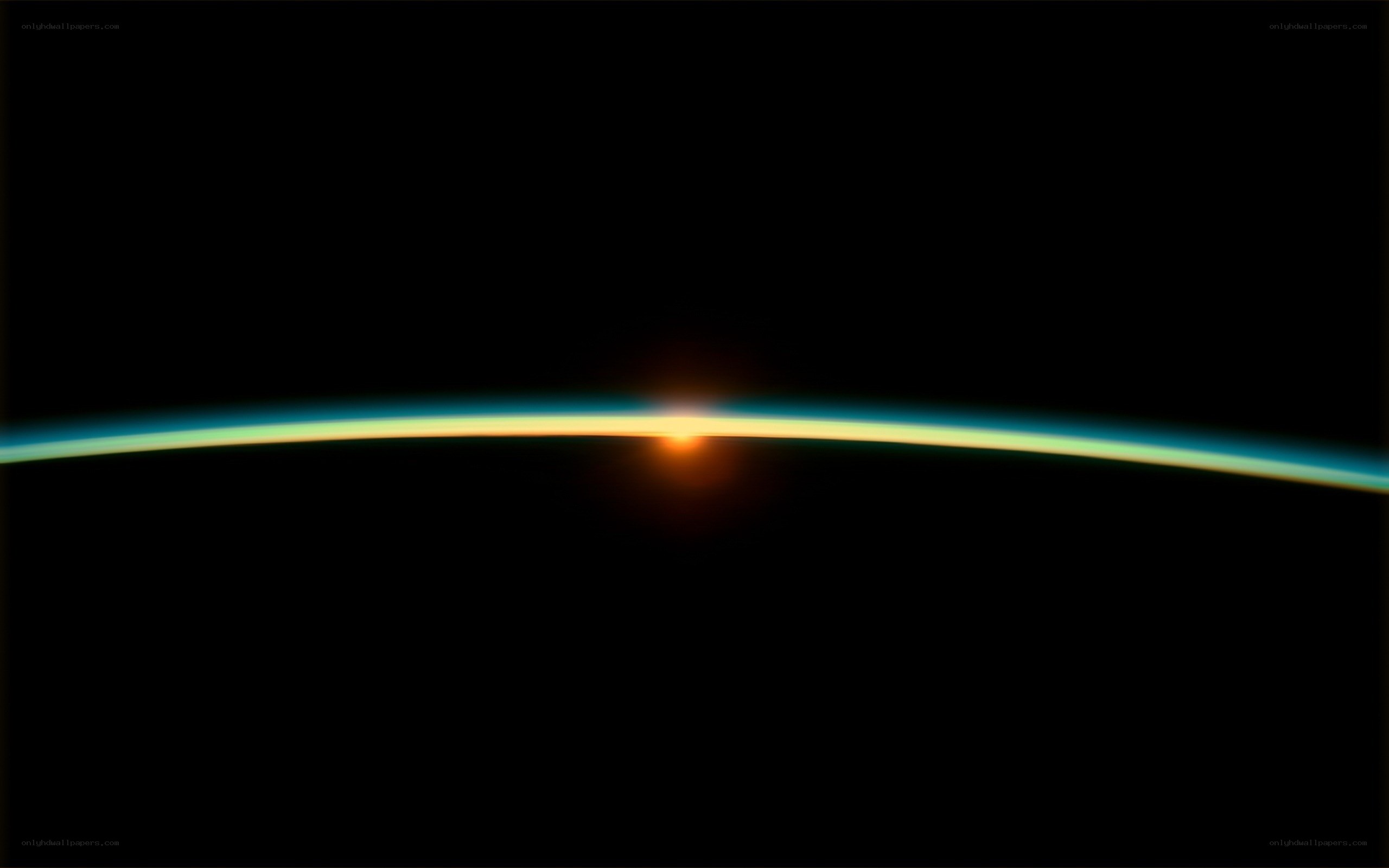 Earth's horizon from space